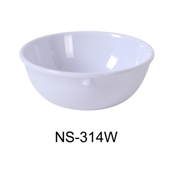 Yanco NS-314W Nessico White Melamine Nappie, 11 oz.