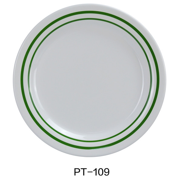 Yanco PT-109 Pine Tree Plate, 9", Melamine (24/Case)