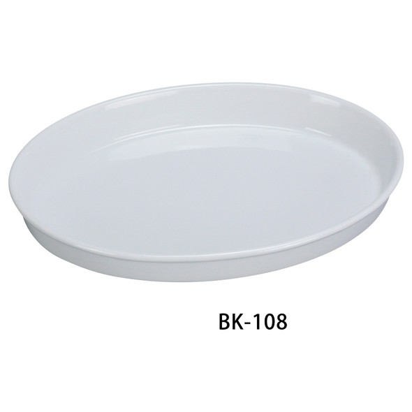 Yanco BK-108 Accessories Oval Deep Plate, 8" x 11" x 2" (24/Case)