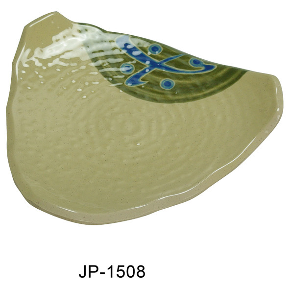 Yanco JP-1508 Japanese Style Triangular Sushi Plate, 8", Melamine (24/Case)