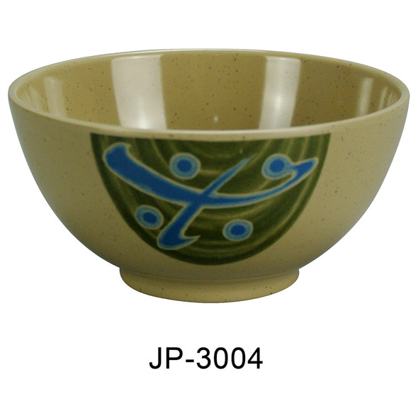 Yanco JP-3004 Japanese Style Nanjing Bowl, 4.5", 8 oz, Melamine (48/Case)