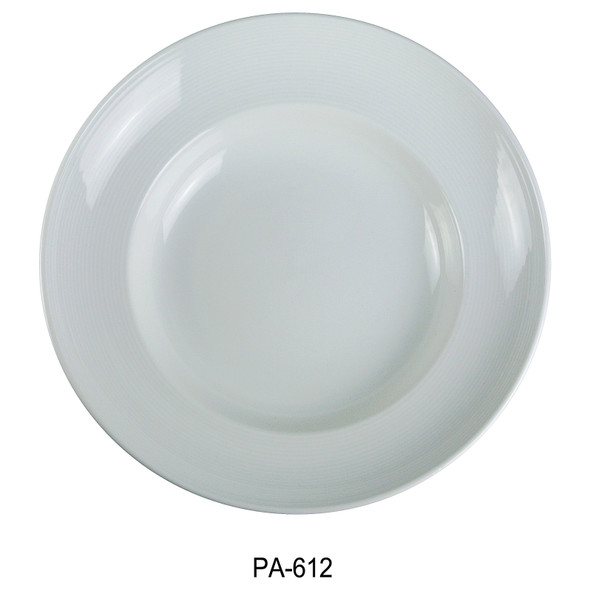 Yanco PA-612 Paris Desert Plate, 12", Super White (12/Case)