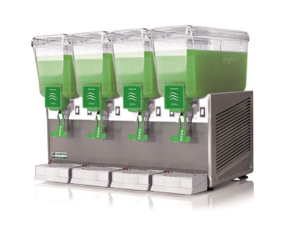Ampto C1456 Cold Beverage Dispenser, 4 Tanks, 3 Gallons Each