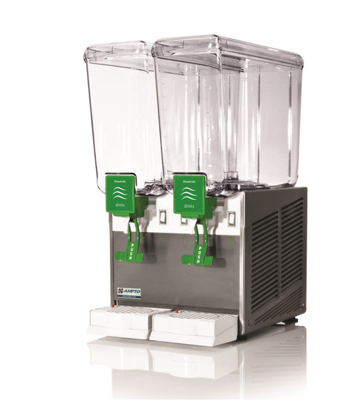 Ampto D1256 Cold Beverage Dispenser, 5 Gallons, 2 Bowls