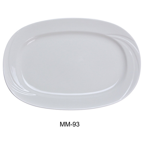 Yanco MM-93 Miami Platter, Rectangular 11 3/4" x 8 1/2" (12/Case)