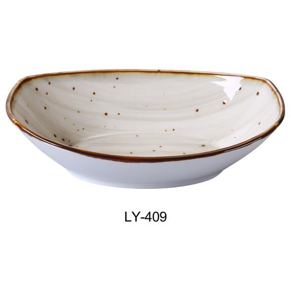 Yanco LY-409 Lyon Plate, 20 oz., 9"x6-1/4", Rectangular (12/Case)