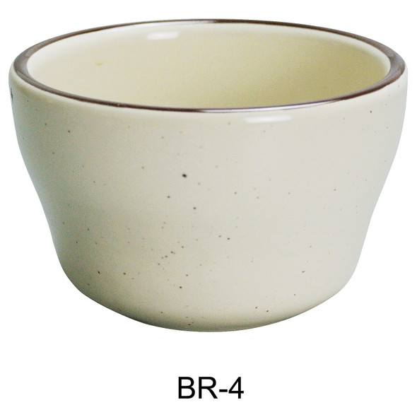 Yanco BR-4 Brown Speckled Bouillon, 7-1/4 oz., 4" dia., (36/Case)