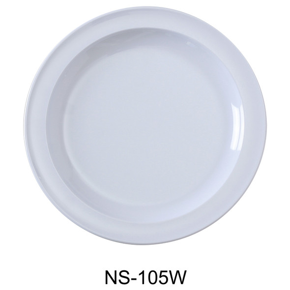 Yanco NS-105W Plate, 5-1/2" dia., Melamine, White (48/Case)