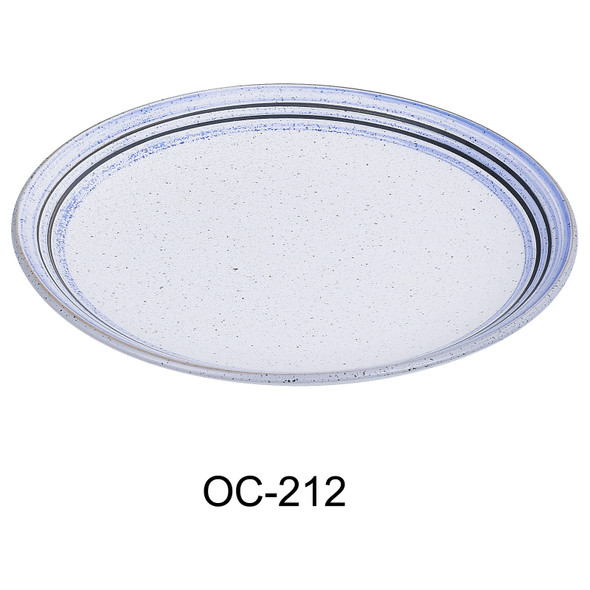Yanco OC-212 Ocean Plate, 12", Oval, Coupe (12/Case)