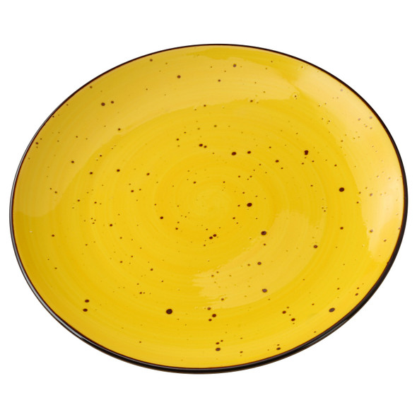 Yanco LY-1112YL Lyon Plate, 12-1/4", Yellow (12/Case)