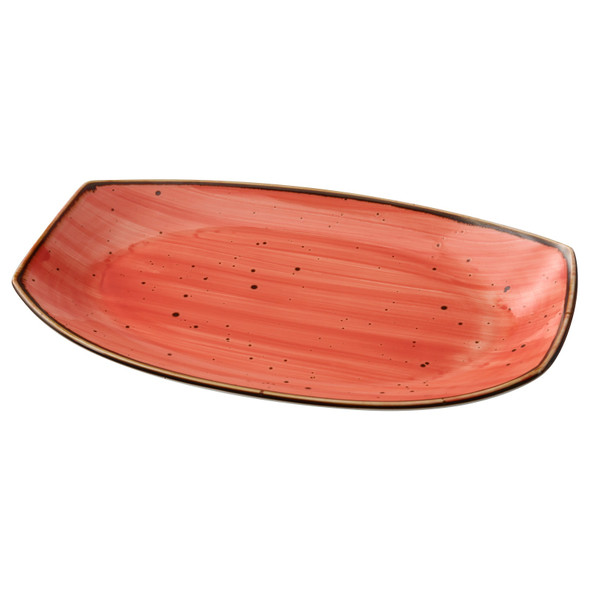 Yanco LY-215CR Lyon Plate, 15"L x 8-1/2"W, Coral, (12/Case) Yanco LY-215CR Lyon Plate, 15"L x 8-1/2"W, Coral, (12/Case)