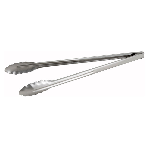 Winco UT-16 Stainless Steel Coiled Utility Tong, 16"