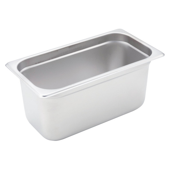 Winco SPJH-306 Steam Pan, 22 GA, 1/3 Size, 6" Deep