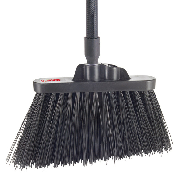 Winco BRAU-9K-H Angle Broom, 48"L, Heavy Duty, Unflagged, Black