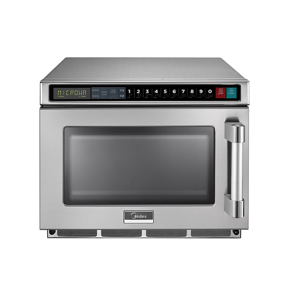 Midea 2117G1A 0.6 Cu. Ft. 2100W Push Button Commercial Microwave - 208V