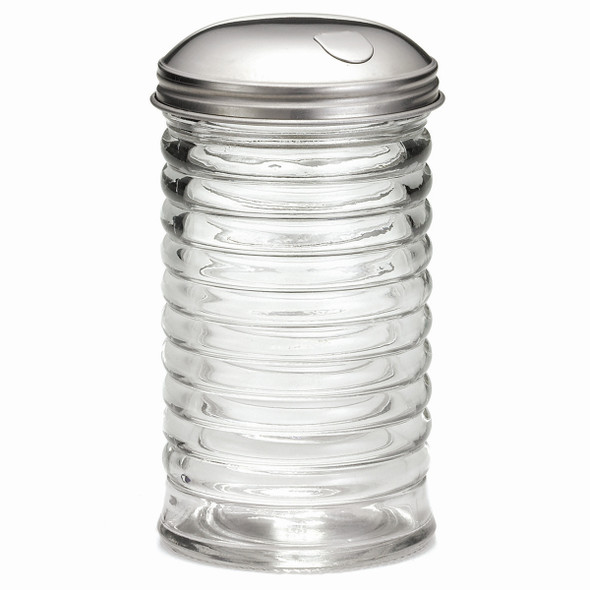 Tablecraft BH857 Beehive Sugar Pourer, 12 oz, Glass, w/Flap Top