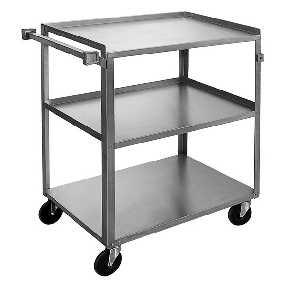 Channel Manufacturing US1524-3 Bussing Cart, 27.5"W x 16"D x 34"H, (3) shelves