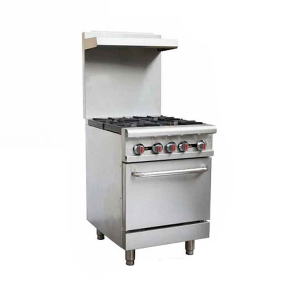 Sapphire SE-RA24 24" Gas Range with Oven - 4 Burners - 151,000 BTU Sapphire SE-RA24 24" Gas Range with Oven - 4 Burners - 151,000 BTU