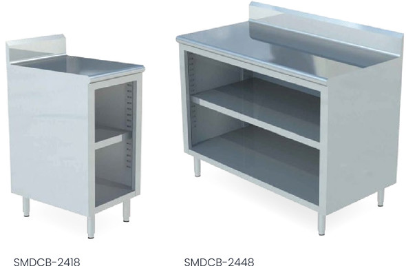 Sapphire SMDCB-3036 Dish Cabinet, 5" Backsplash, 36"W x 30"D, w/Shelf Sapphire SMDCB-3036 Dish Cabinet, 5" Backsplash, 36"W x 30"D, w/Shelf