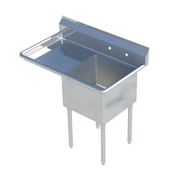 Sapphire SMS-1620L Sink, 1-compartment, 40-1/2"W x 25-1/2"D x 44-1/4"H ov Sapphire SMS-1620L Sink, 1-compartment, 40-1/2"W x 25-1/2"D x 44-1/4"H ov