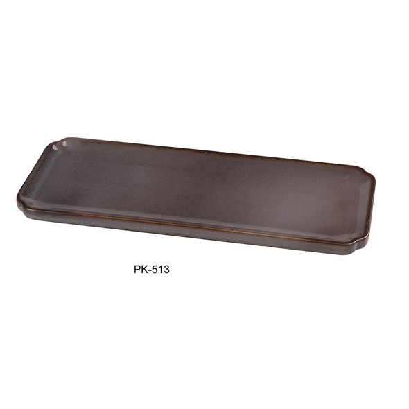 YANCO PK-513 Sushi Plate, 13"x5"x 3/4", rectangular (12/Case)