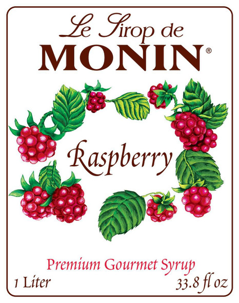 Monin Raspberry Syrup, 1 Liter Monin Raspberry Syrup, 1 Liter