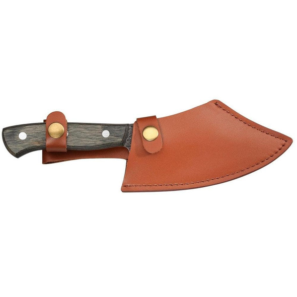 Frieling M070859 Farmer Chef's Knife 9.8", Wood Handle, Leather Sheath