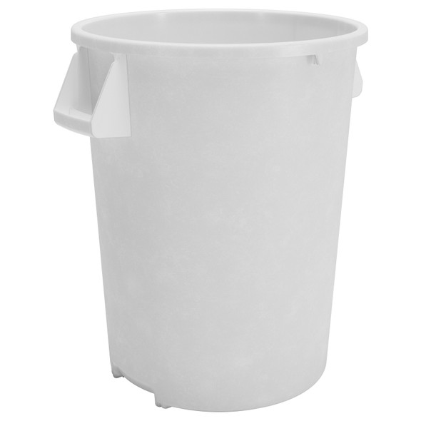 Carlisle 84104402 Bronco Waste Container, 44 gal., White, w/o Lid