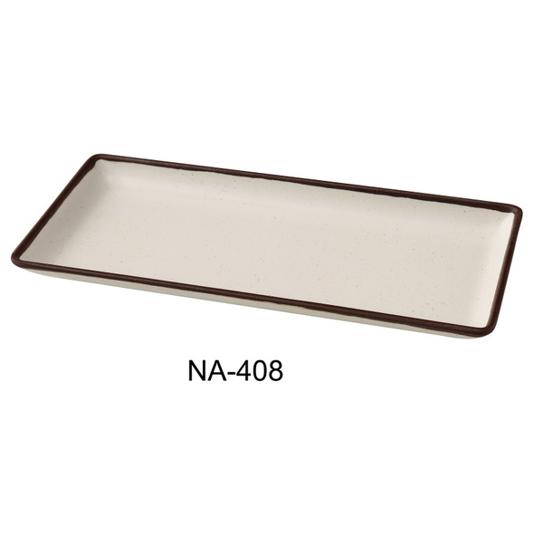 Yanco NA-408 Nature Art Appetizer/Dessert Plate, 8" , Melamine