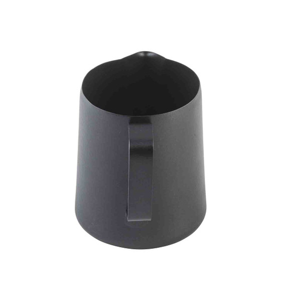Tablecraft 12061 Frothing Cup, 18 oz., Stainless Steel, Black