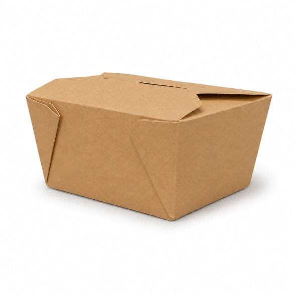 Empress EMPFDBX8-K Kraft Folded Takeout Box, 6"x4.75"x2.5", (300pcs/Case)