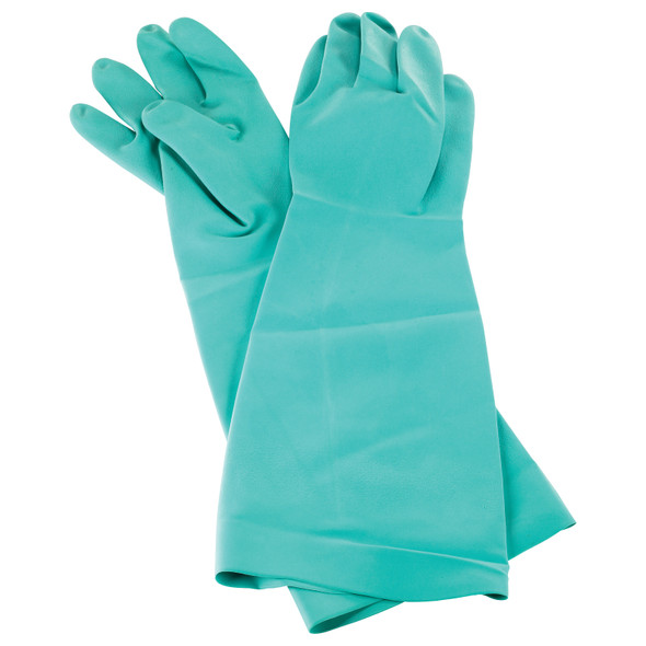 Carlisle 19NU-M Dishwashing Pot/Sink Glove, Medium, 19", Green (1 Pair)