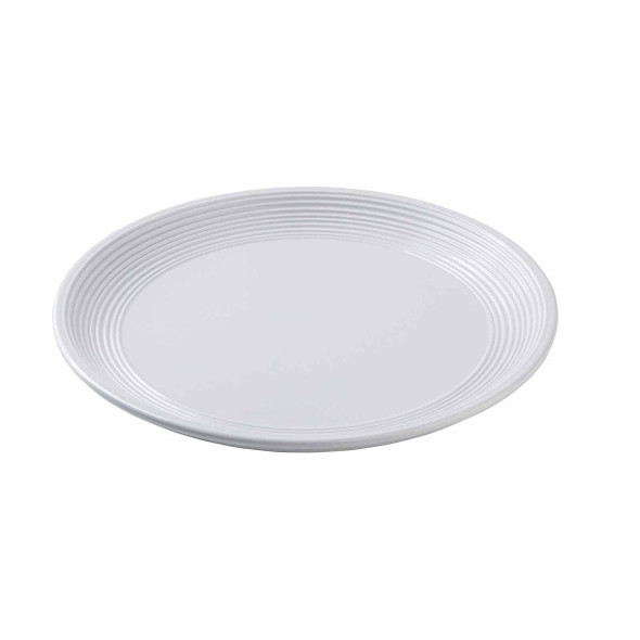 Tablecraft 11148 Pulito Collection Plate, 10-1/2", Melamine, White