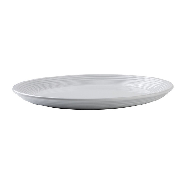 Tablecraft 11148 Pulito Collection Plate, 10-1/2", Melamine, White