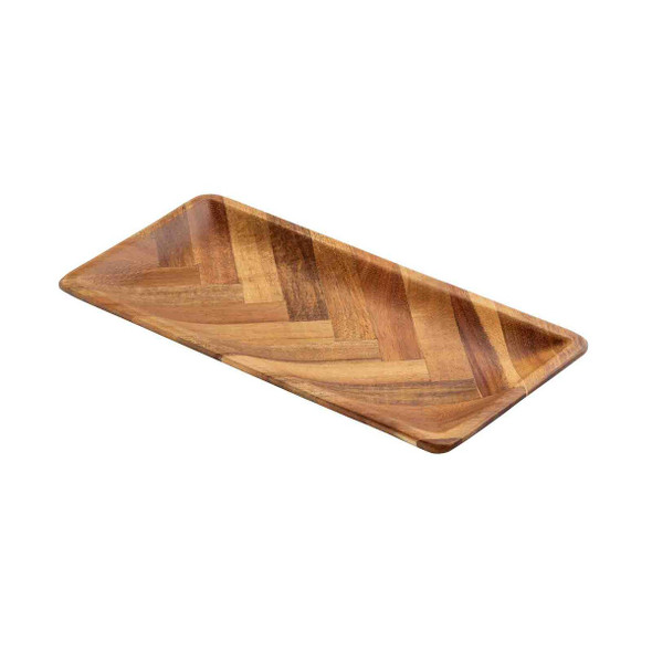 Tablecraft 12567 Acacia Collection Serving Plate, 9.75", Rectangular