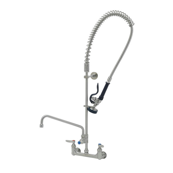 T&S S-0133-A12-B EverSteel Pre-Rinse Unit: EasyInstall 8" Stainless Ste