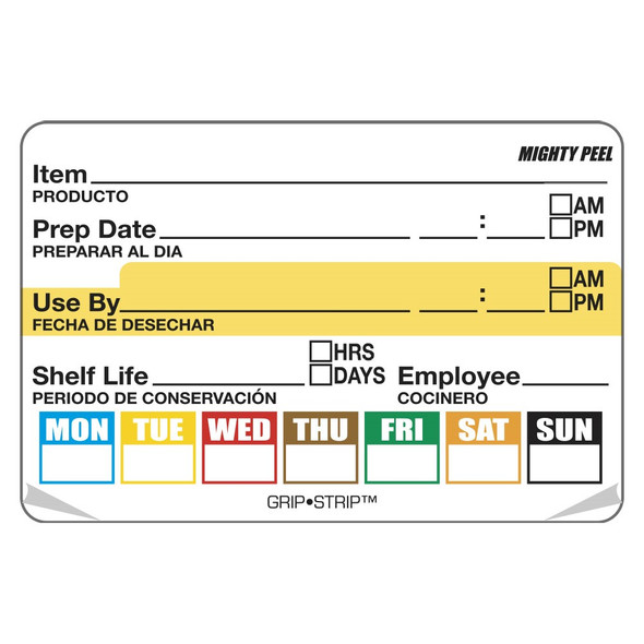 National Checking PIPUS01BP Food rotation Labels 2" x 3" Pack