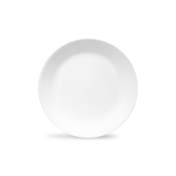 Corelle 1151588 Essentials Glass Salad Plate, round, 8-1/2"Dia x 3/4"H