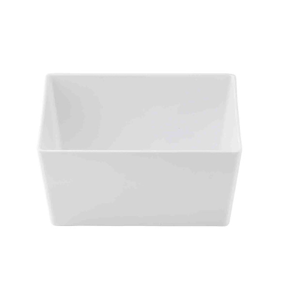 Tablecraft 12115 Simple Solutions Bowl, 4.25 qt., White, Melamine