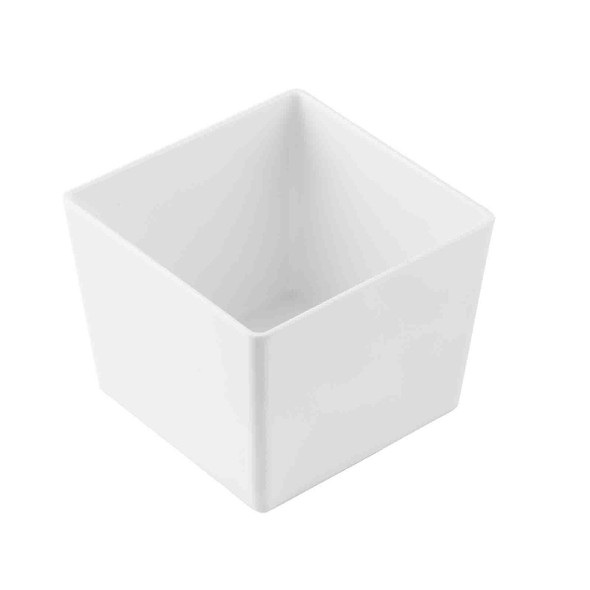 Tablecraft 12116 Simple Solutions Bowl, 2.5 qt., White, Melamine