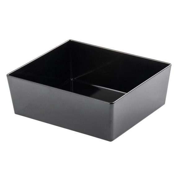 Tablecraft 12551 Simple Solutions Bowl, 8.75 qt., Black, Melamine