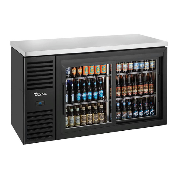 True Mfg TBR60-RISZ1-L-B-11-1 Refrigerated Back Bar Cooler, two-section, 60"W