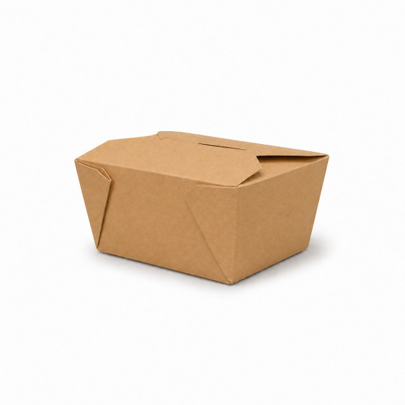 Empress EMPFDBX1-K Kraft Folded Takeout Box, 4"x3.5"x2.5"(450/Case)