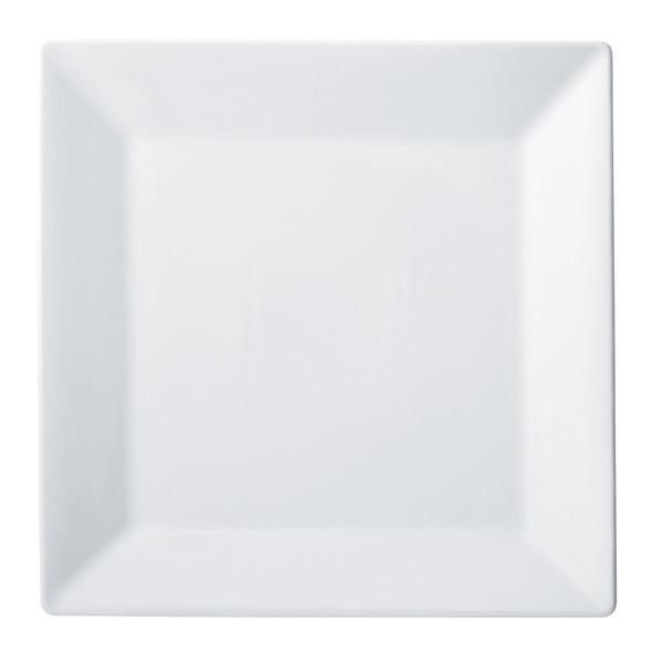Winco RPS-12 Royalsquare Porcelain Plate, 12"L x 12"W, (12/Case)