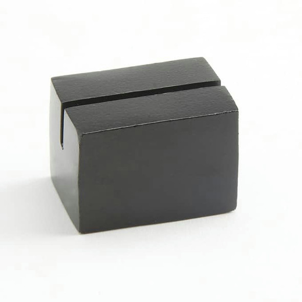 American Metalcraft BLCHR1 Card Holder, 1"x1"x1", Rectangular, Aluminum, Black