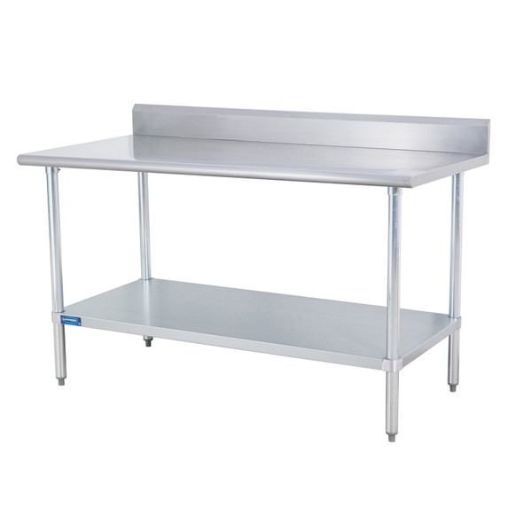 Sapphire SMTB-2430G Work Table Flat Top, 24" x 30" x 35-1/2", 4" Backsplash