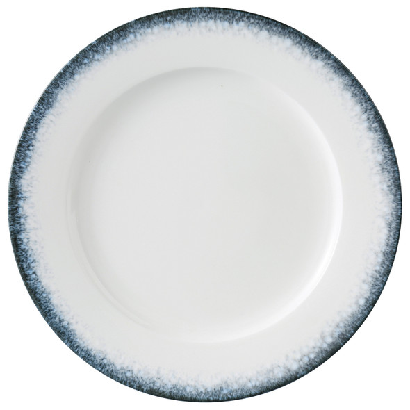 Yanco MR-110 Mars Dinner Plate, 10 1/4", white/blue (12/Case)