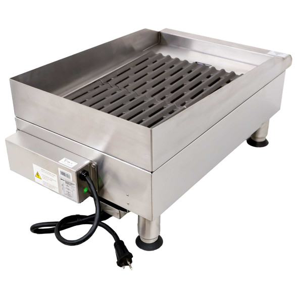 OMCAN CE-CN-0350-240V 14" Countertop Electric Charbroiler/Griddle, 240V