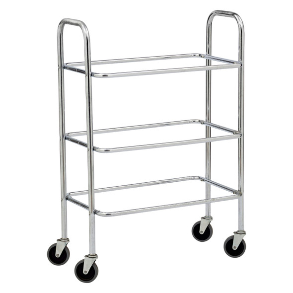 Adcraft DCRT Dish Boxes Cart, 3-tier, 28"x16"x 42", Heavy-duty Adcraft DCRT Dish Boxes Cart, 3-tier, 28"x16"x 42", Heavy-duty