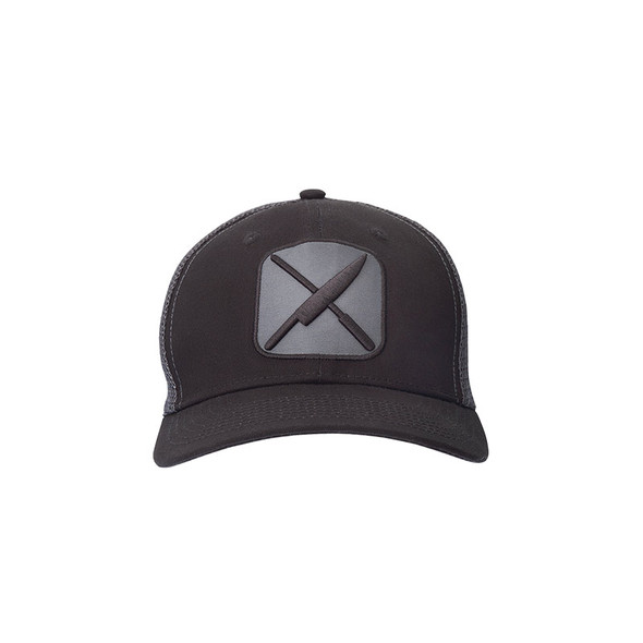 Mercer M60138BKGY Trucker Cap, Black w/Gray Mesh, Mercer Logo Patch Mercer M60138BKGY Trucker Cap, Black w/Gray Mesh, Mercer Logo Patch